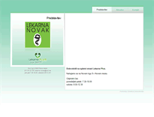 Tablet Screenshot of lekarna-novak.si